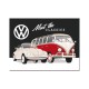 Magnet 8 x 6 cm VW Volkswagen Duo T1 et Coccinelle